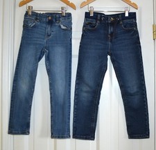 2 PAIRS BOYS GIRLS BLUE JEANS
